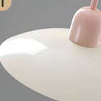 Modern Macaron Bauhaus Iron Pendant Light, 32cm, Adjustable 1.5m Cord