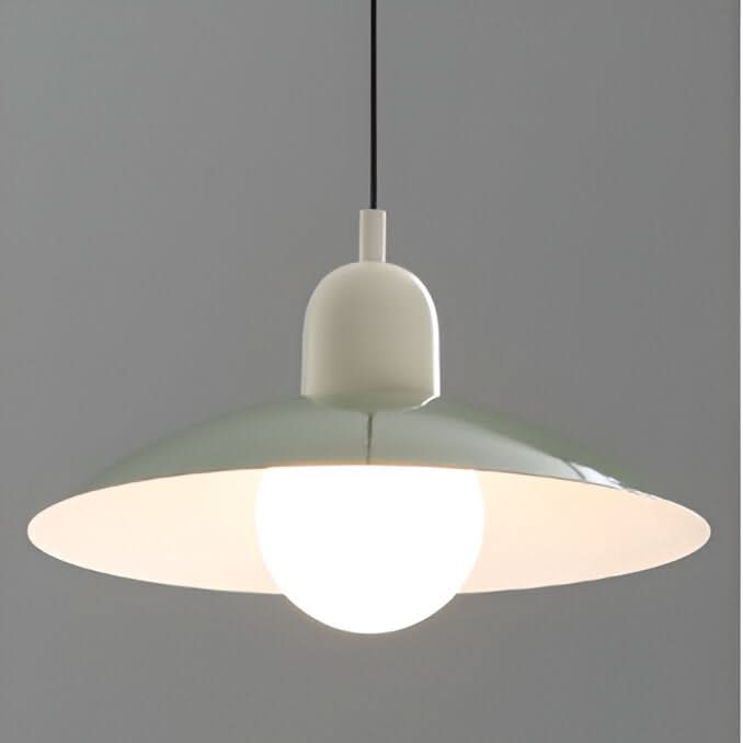 Modern Macaron Bauhaus Iron Pendant Light, 32cm, Adjustable 1.5m Cord