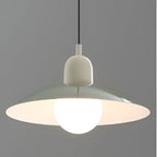 Modern Macaron Bauhaus Iron Pendant Light, 32cm, Adjustable 1.5m Cord
