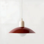 Modern Macaron Bauhaus Iron Pendant Light, 32cm, Adjustable 1.5m Cord