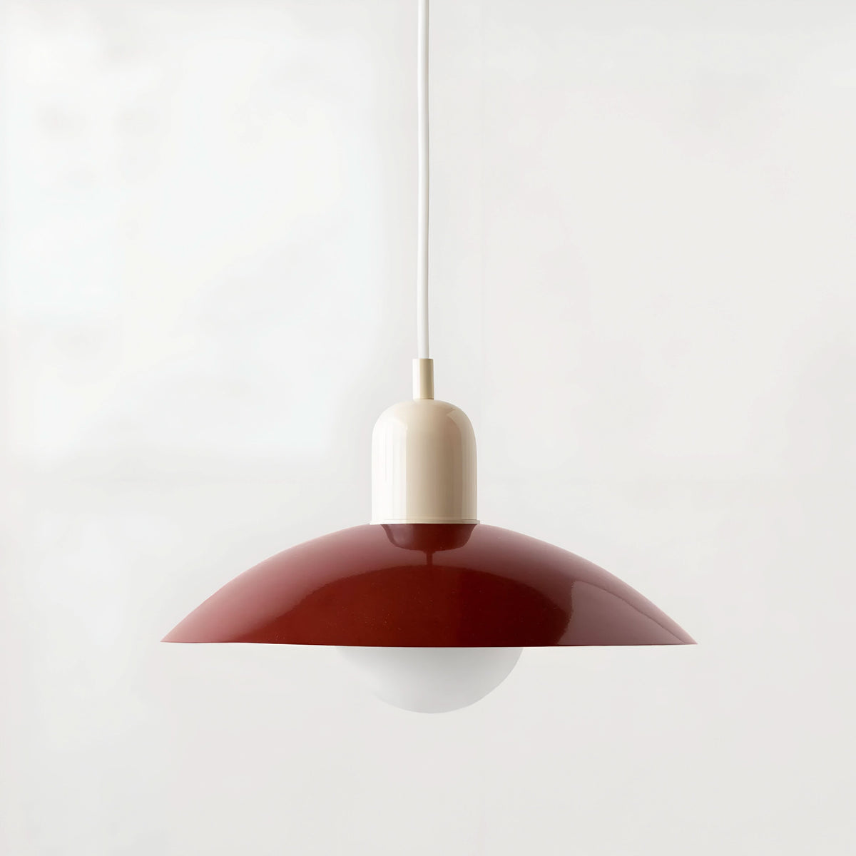 Modern Macaron Bauhaus Iron Pendant Light, 32cm, Adjustable 1.5m Cord