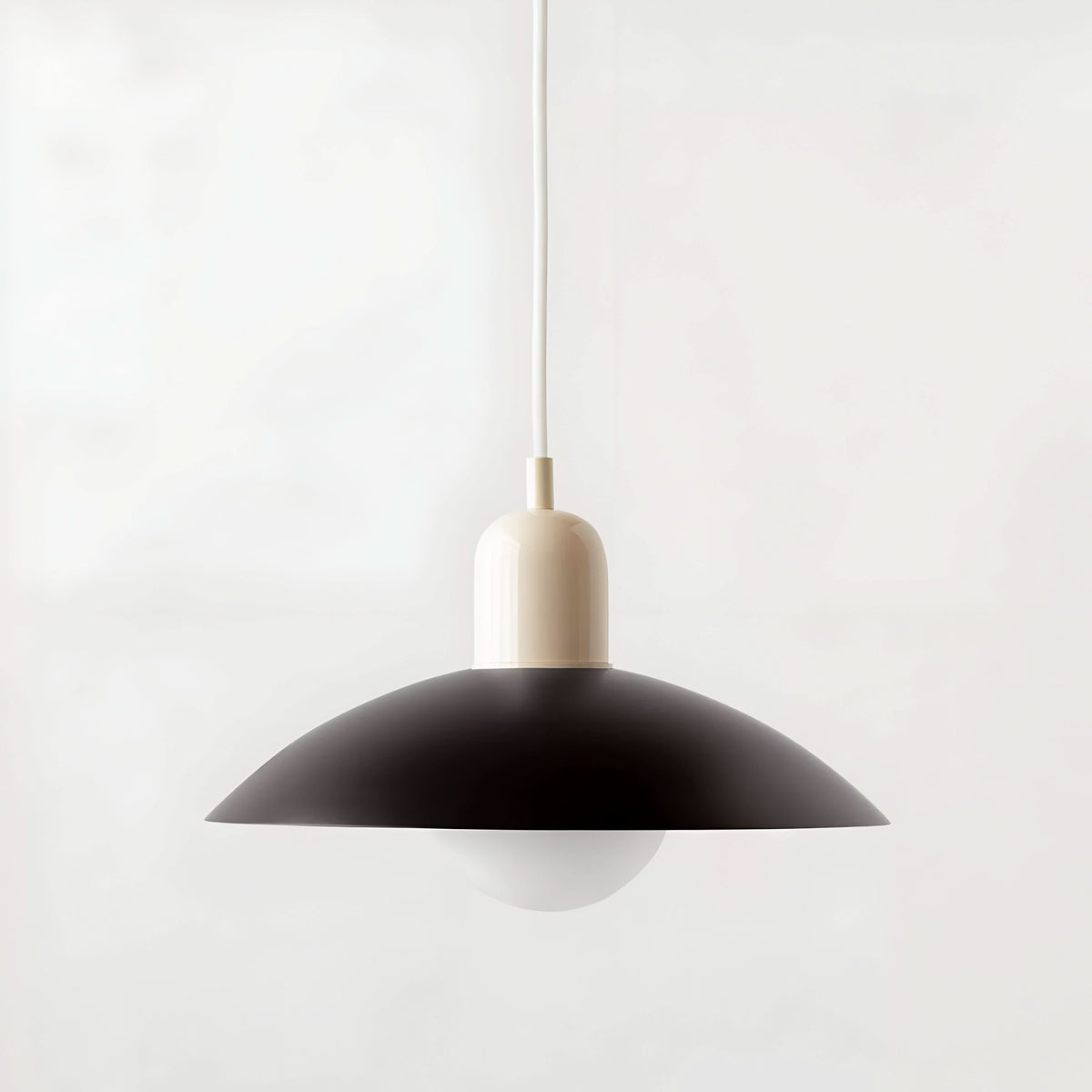 Modern Macaron Bauhaus Iron Pendant Light, 32cm, Adjustable 1.5m Cord