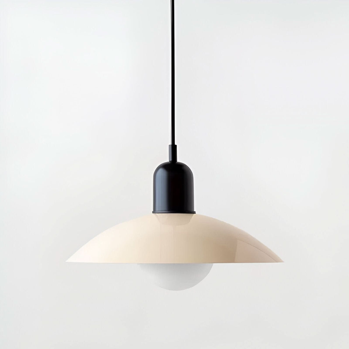 Modern Macaron Bauhaus Iron Pendant Light, 32cm, Adjustable 1.5m Cord