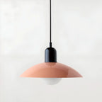 Modern Macaron Bauhaus Iron Pendant Light, 32cm, Adjustable 1.5m Cord
