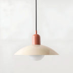 Modern Macaron Bauhaus Iron Pendant Light, 32cm, Adjustable 1.5m Cord