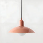 Modern Macaron Bauhaus Iron Pendant Light, 32cm, Adjustable 1.5m Cord