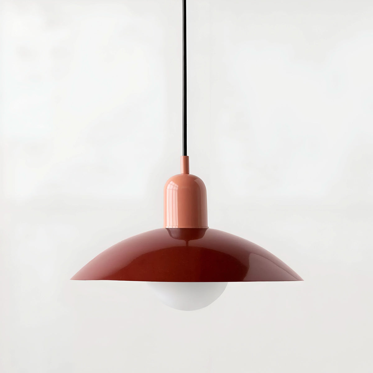Modern Macaron Bauhaus Iron Pendant Light, 32cm, Adjustable 1.5m Cord