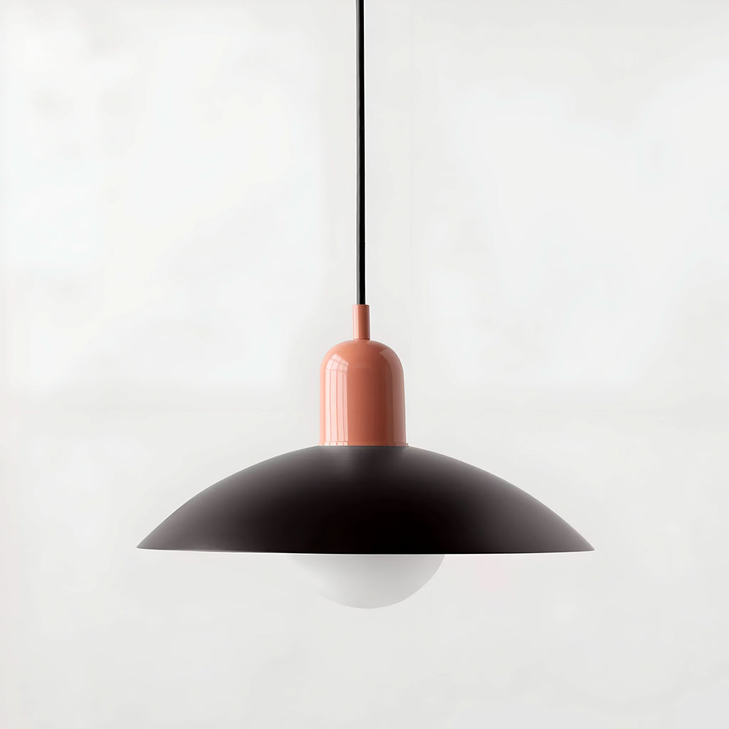 Modern Macaron Bauhaus Iron Pendant Light, 32cm, Adjustable 1.5m Cord