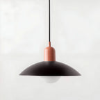 Modern Macaron Bauhaus Iron Pendant Light, 32cm, Adjustable 1.5m Cord