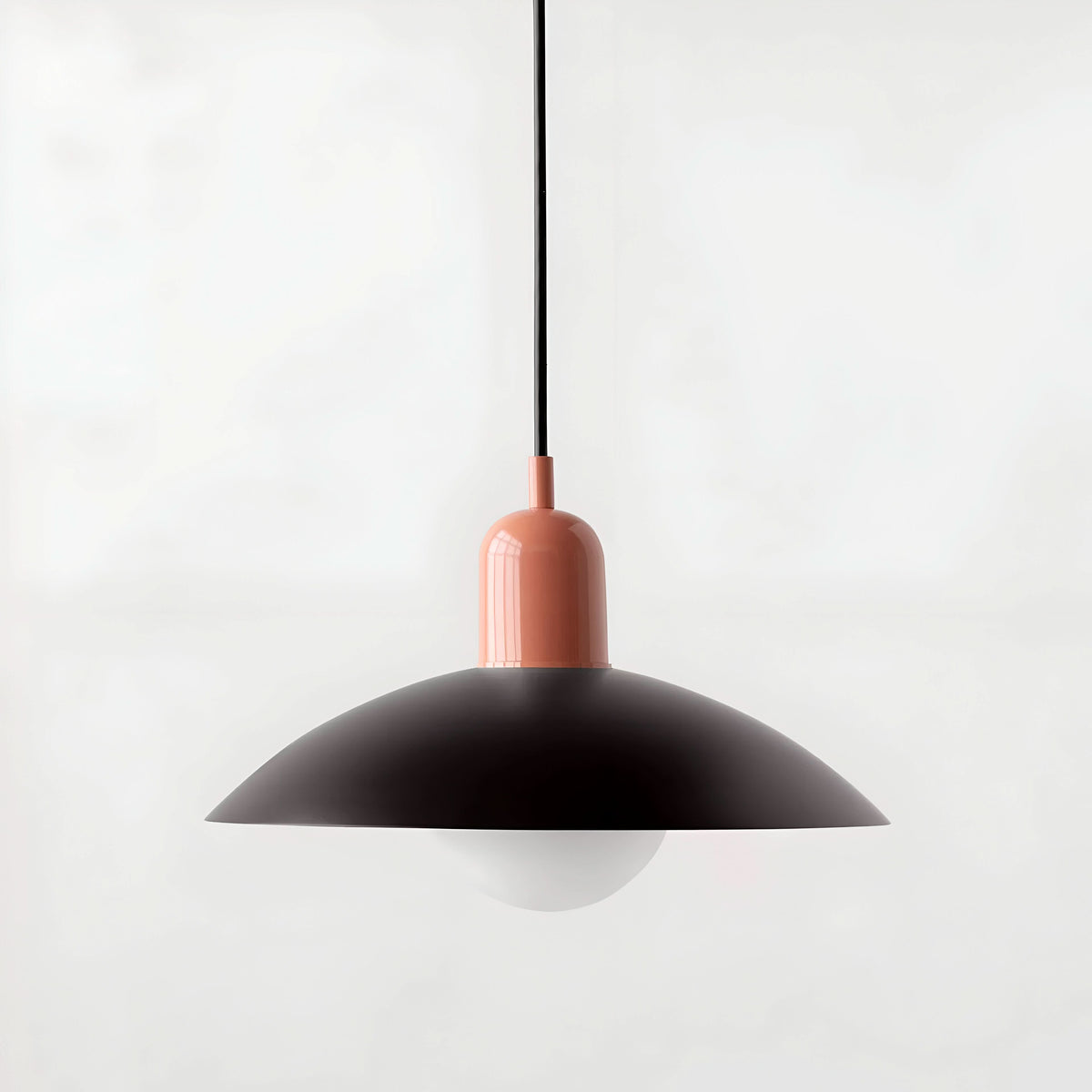 Modern Macaron Bauhaus Iron Pendant Light, 32cm, Adjustable 1.5m Cord