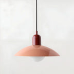 Modern Macaron Bauhaus Iron Pendant Light, 32cm, Adjustable 1.5m Cord