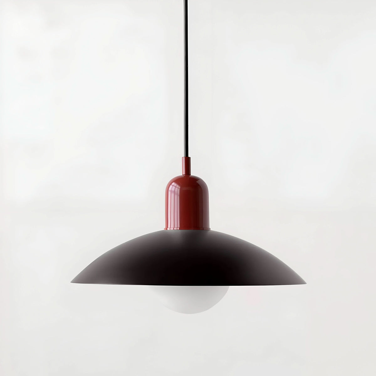 Modern Macaron Bauhaus Iron Pendant Light, 32cm, Adjustable 1.5m Cord