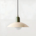 Modern Macaron Bauhaus Iron Pendant Light, 32cm, Adjustable 1.5m Cord