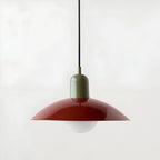Modern Macaron Bauhaus Iron Pendant Light, 32cm, Adjustable 1.5m Cord