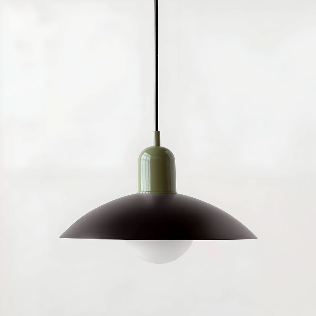 Modern Macaron Bauhaus Iron Pendant Light, 32cm, Adjustable 1.5m Cord