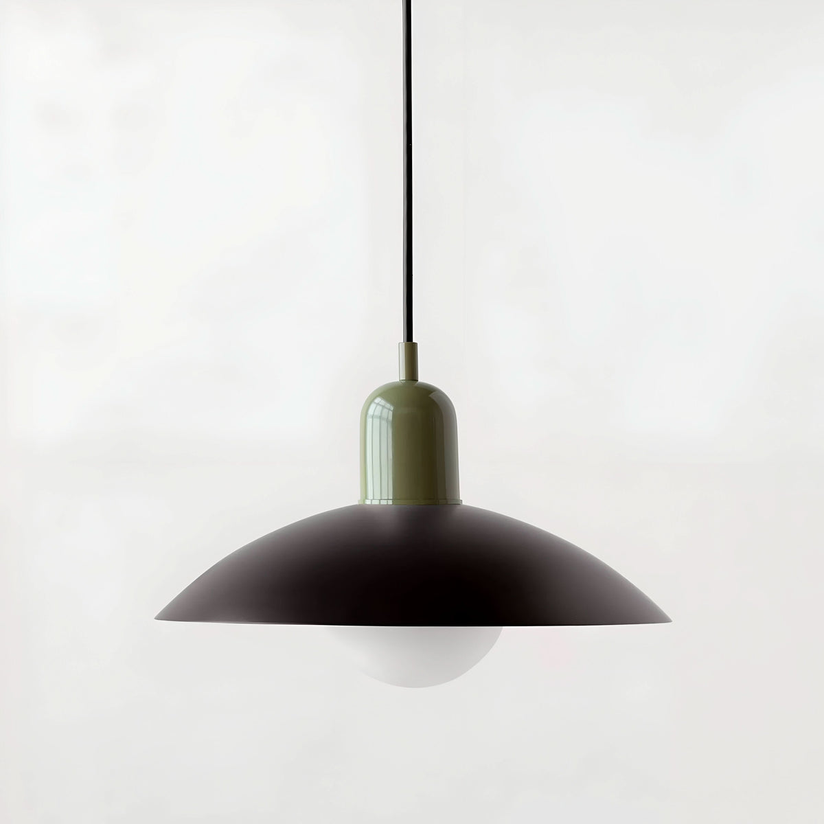 Modern Macaron Bauhaus Iron Pendant Light, 32cm, Adjustable 1.5m Cord