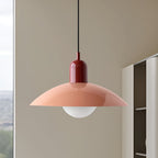 Modern Macaron Bauhaus Iron Pendant Light, 32cm, Adjustable 1.5m Cord
