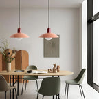 Modern Macaron Bauhaus Iron Pendant Light, 32cm, Adjustable 1.5m Cord
