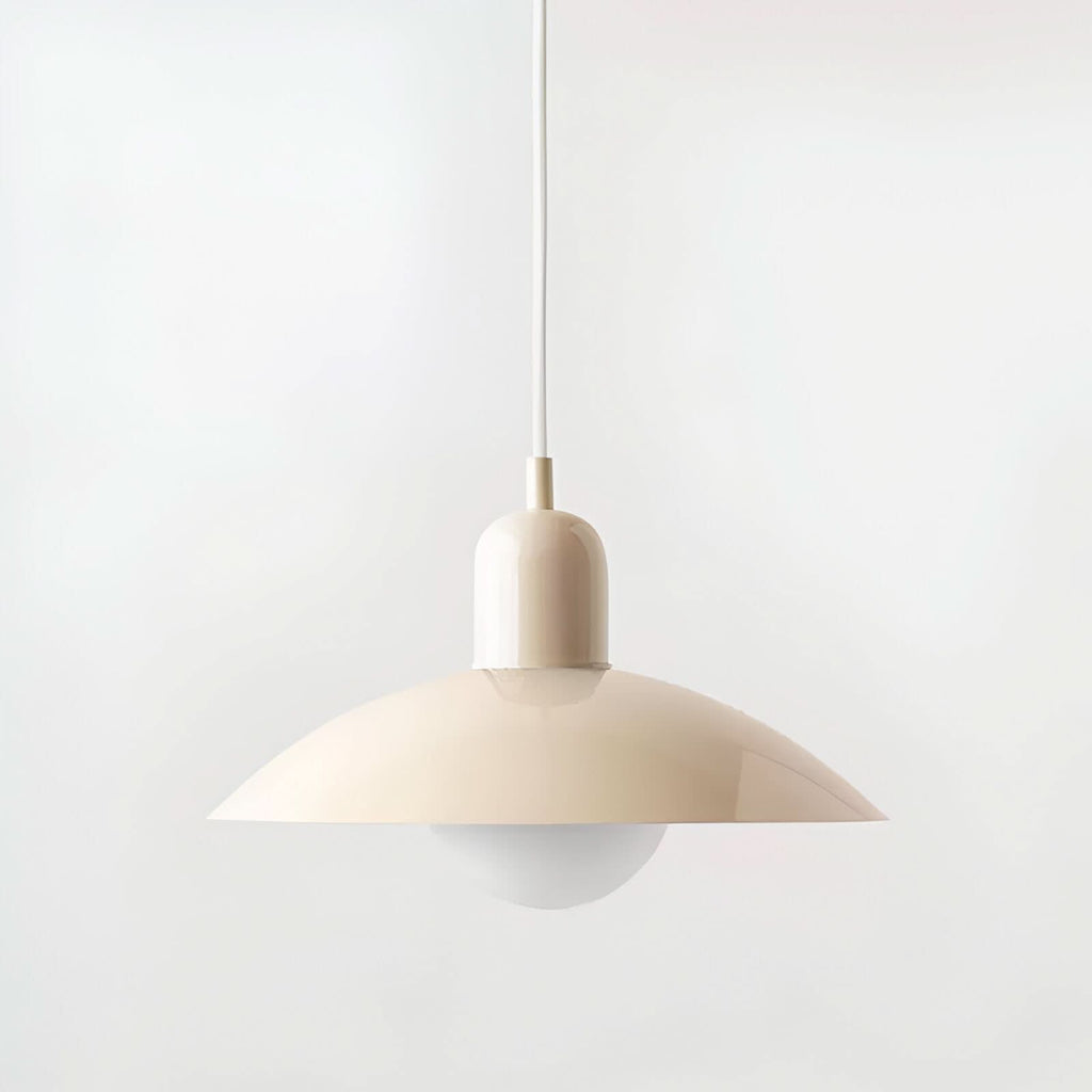 Modern Macaron Bauhaus Iron Pendant Light, 32cm, Adjustable 1.5m Cord