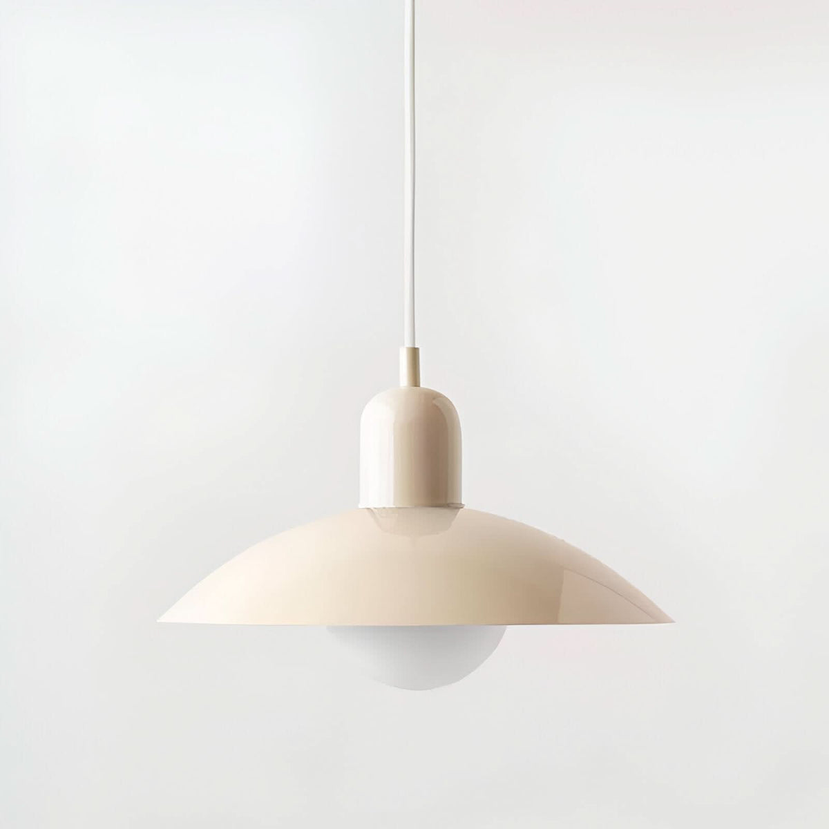 Modern Macaron Bauhaus Iron Pendant Light, 32cm, Adjustable 1.5m Cord