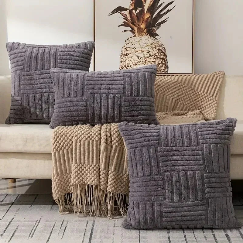 Montero Fur Plush Cushion Cover-Welvere