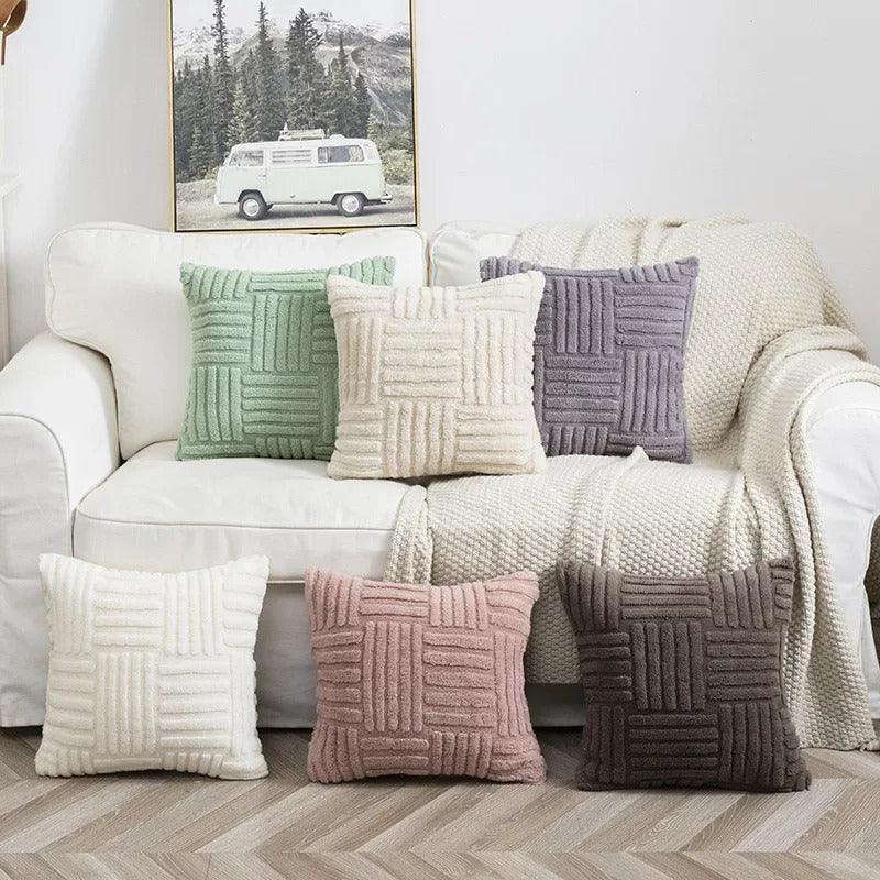 Montero Fur Plush Cushion Cover-Welvere