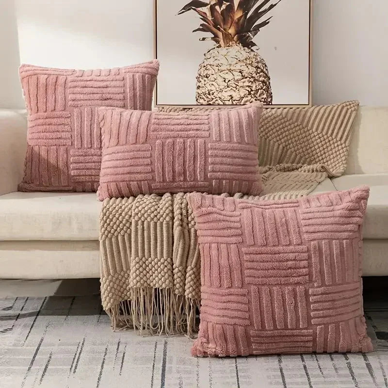 Montero Fur Plush Cushion Cover-Welvere