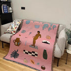 Mosshurst Form Throw Blanket-Welvere