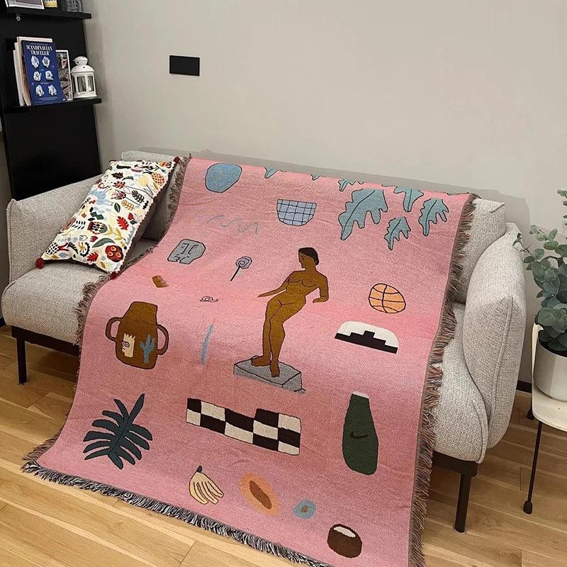 Mosshurst Form Throw Blanket-Welvere