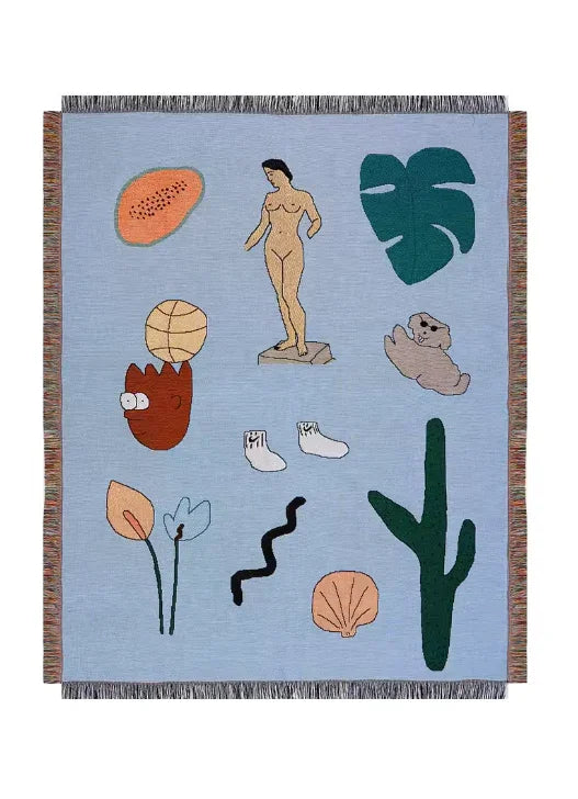 Mosshurst Form Throw Blanket-Welvere