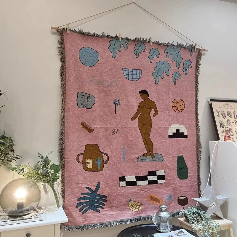 Mosshurst Form Throw Blanket-Welvere
