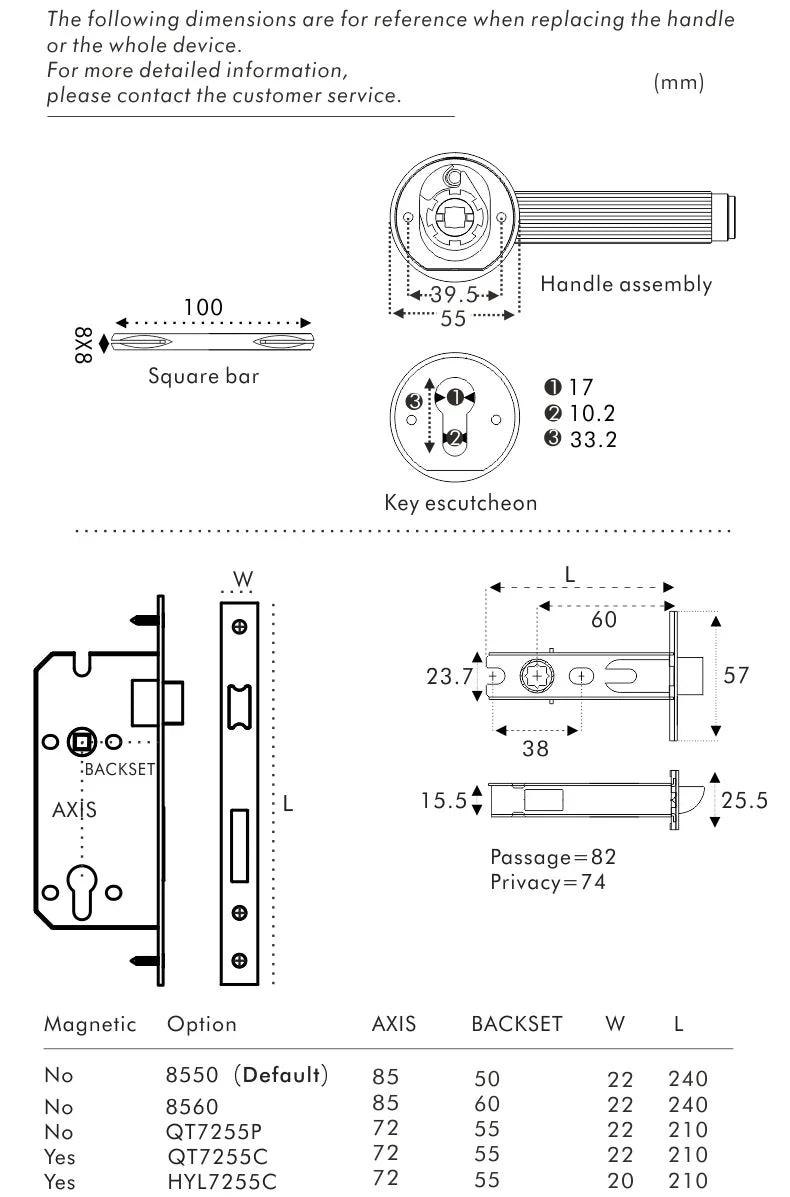 Mossmont Alva Door Lock Set-Welvere