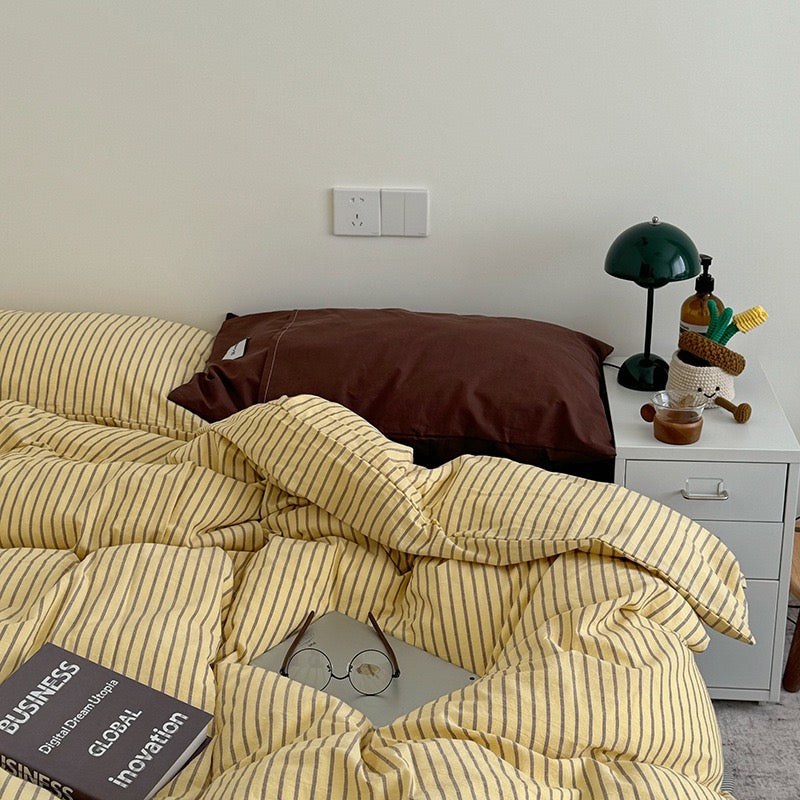 Mossstone Bedding Set - 100% Cotton-Welvere