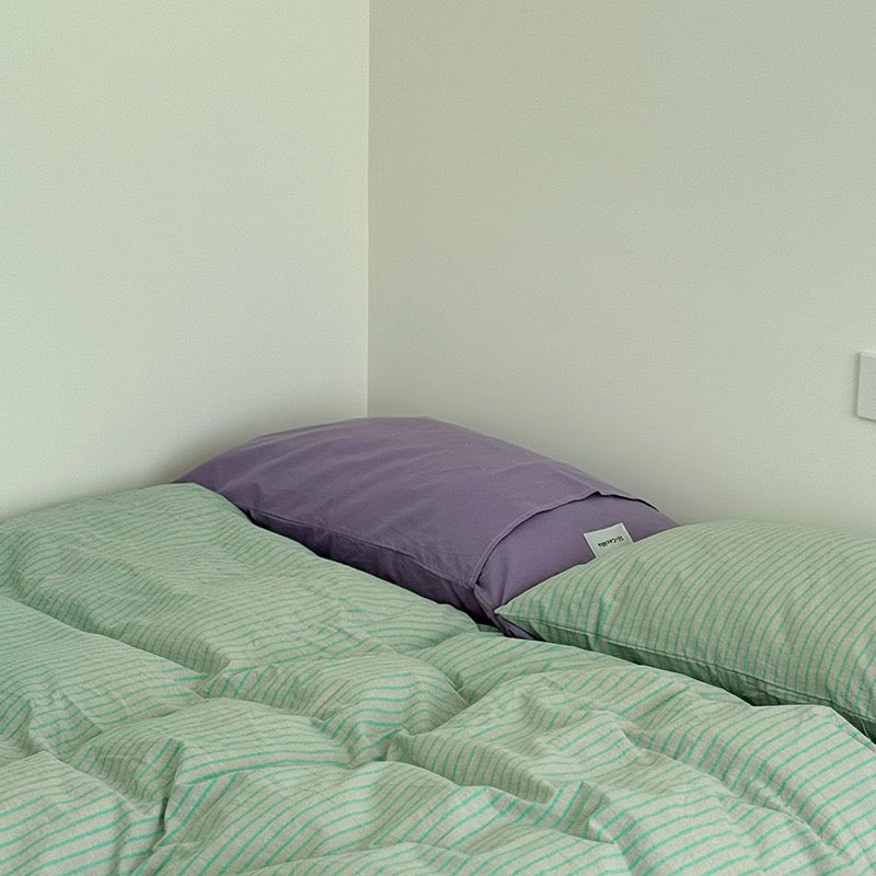 Mossstone Bedding Set - 100% Cotton-Welvere