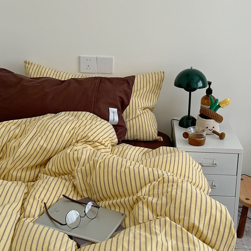 Mossstone Bedding Set - 100% Cotton-Welvere