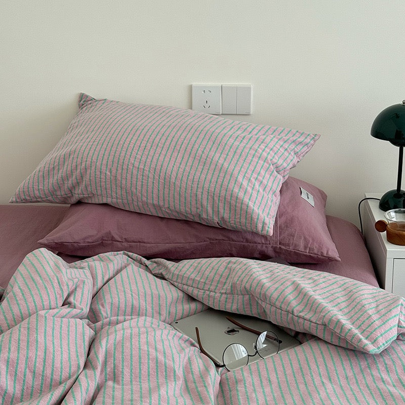 Mossstone Bedding Set - 100% Cotton-Welvere