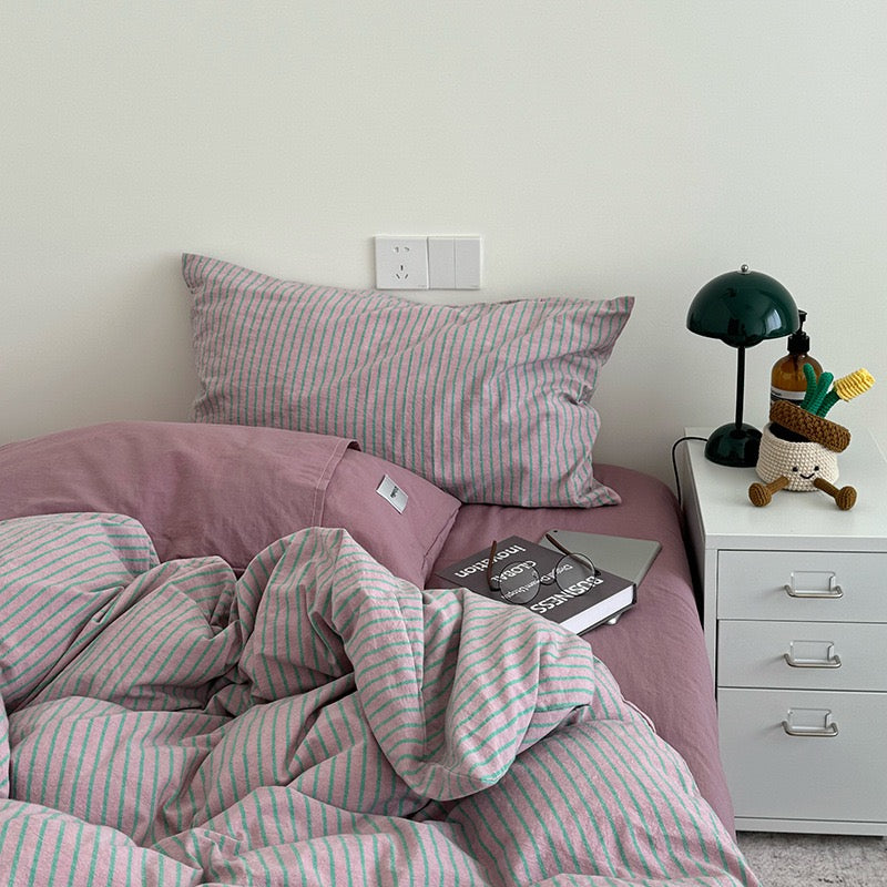 Mossstone Bedding Set - 100% Cotton-Welvere