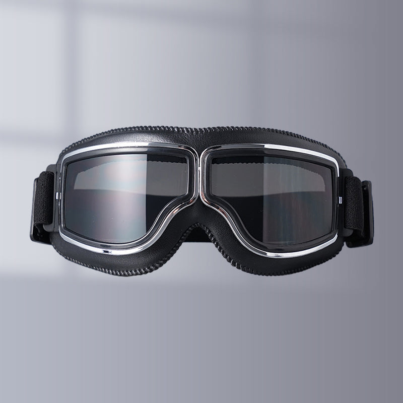 Vintage Motorcycle Goggles with Interchangeable Lenses and Comfort Padding, view 11