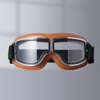 Vintage Motorcycle Goggles with Interchangeable Lenses and Comfort Padding, view 13