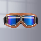 Vintage Motorcycle Goggles with Interchangeable Lenses and Comfort Padding, view 15