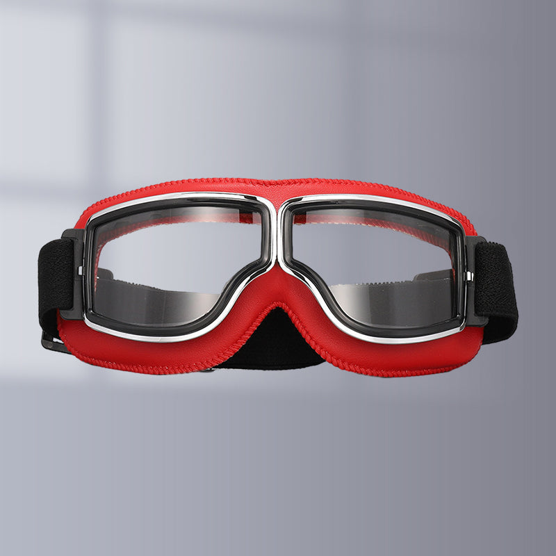 Vintage Motorcycle Goggles with Interchangeable Lenses and Comfort Padding, view 16