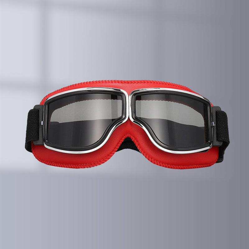 Vintage Motorcycle Goggles with Interchangeable Lenses and Comfort Padding, view 17