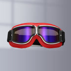 Vintage Motorcycle Goggles with Interchangeable Lenses and Comfort Padding, view 18
