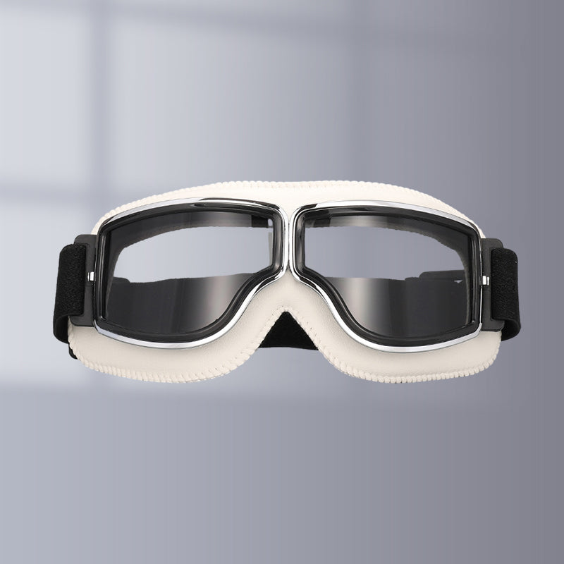 Vintage Motorcycle Goggles with Interchangeable Lenses and Comfort Padding, view 20