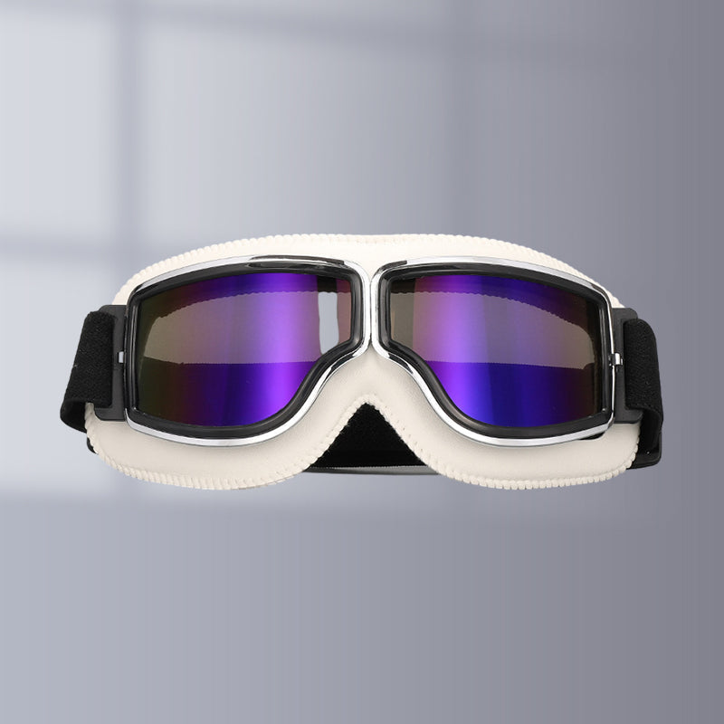 Vintage Motorcycle Goggles with Interchangeable Lenses and Comfort Padding, view 21