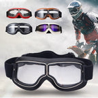 Vintage Motorcycle Goggles with Interchangeable Lenses and Comfort Padding, view 7