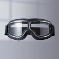 Vintage Motorcycle Goggles with Interchangeable Lenses and Comfort Padding