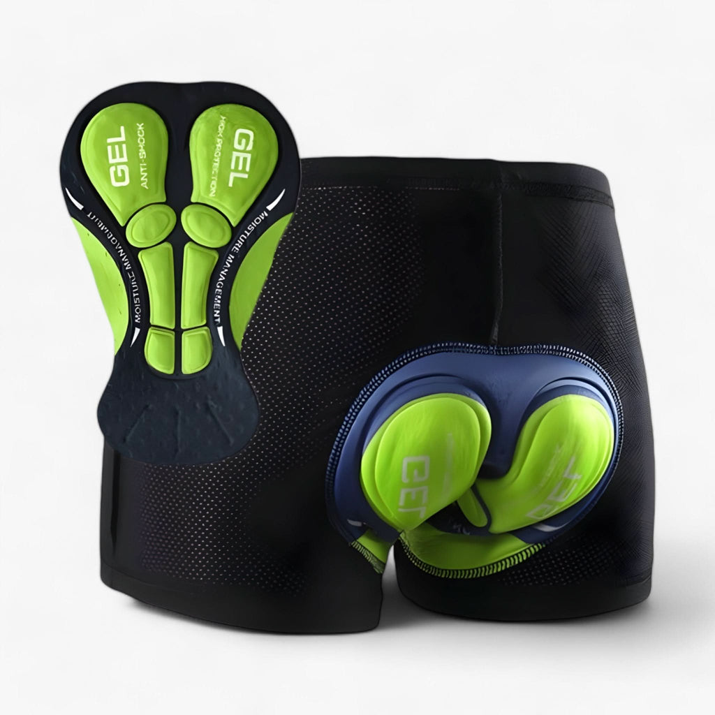 Padded Motorcycle Riding Shorts - 5D Gel Cushioning, Breathable Knit, view 2