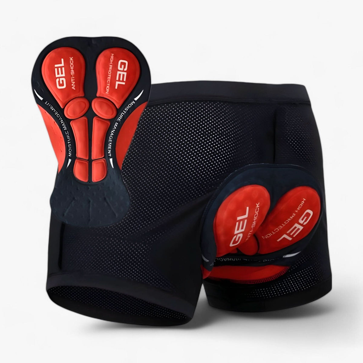 Padded Motorcycle Riding Shorts - 5D Gel Cushioning, Breathable Knit