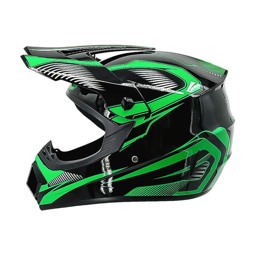Full-Face Motocross Helmet with Extended Adjustable Visor, Reinforced Chin Guard, view 10